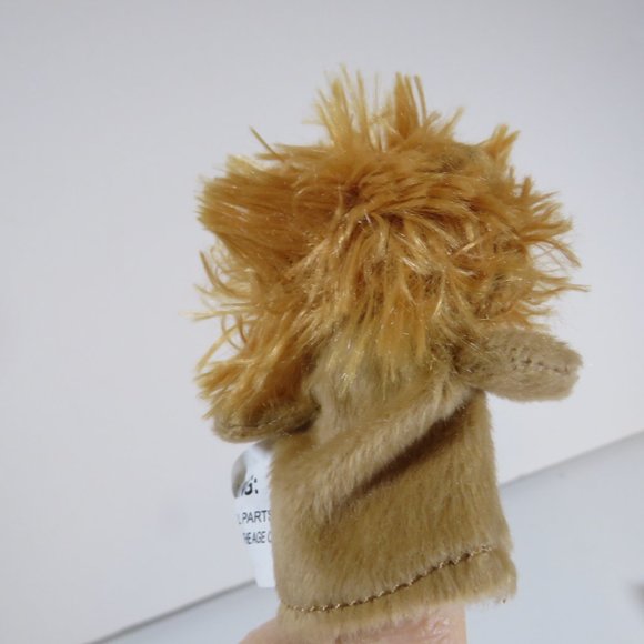 LION FINGER PUPPET Stuffed Animal Plush - Picture 6 of 10